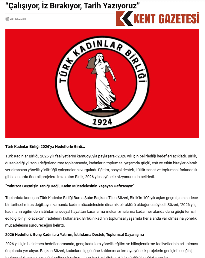 'Çalışıyor, İz Bırakıyor, Tarih Yazıyoruz'