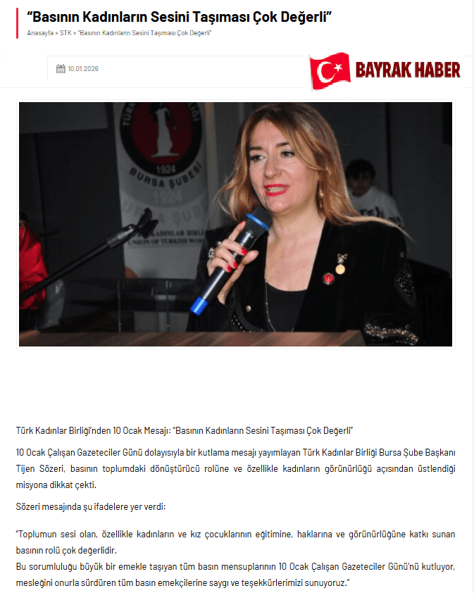 'Basının Kadınların Sesini Taşıması Çok Değerli'