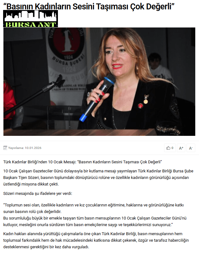 'Basının Kadınların Sesini Taşıması Çok Değerli'