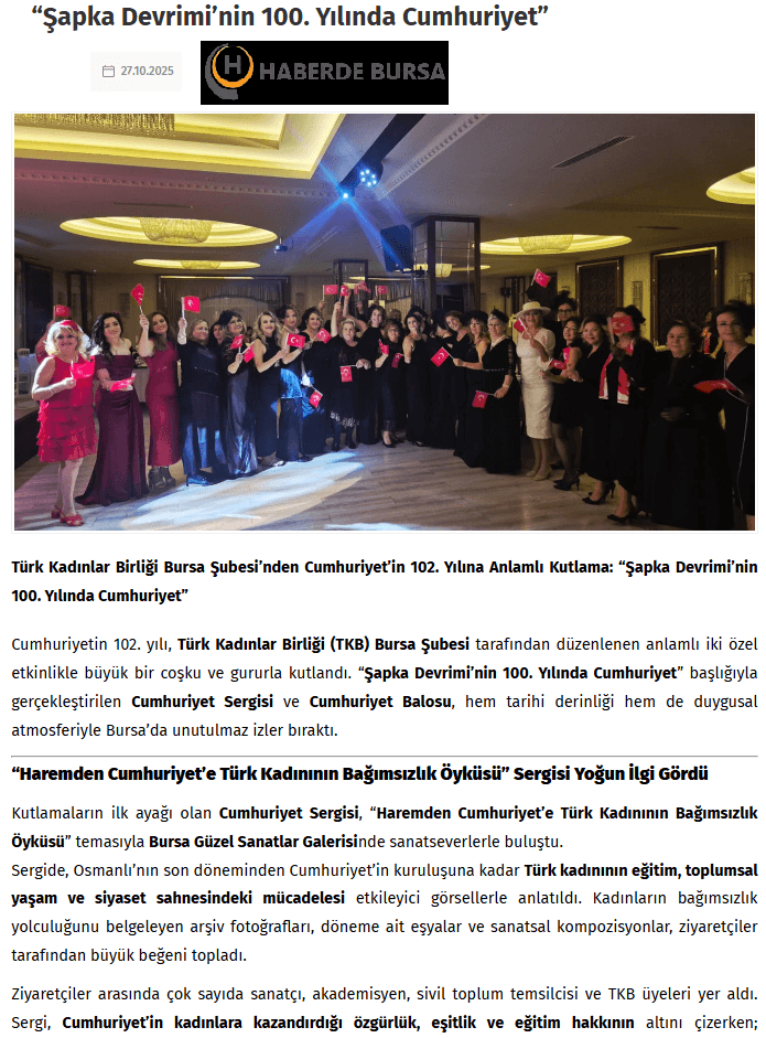 'Şapka Devrimi'nin 100. Yılında Cumhuriyet'