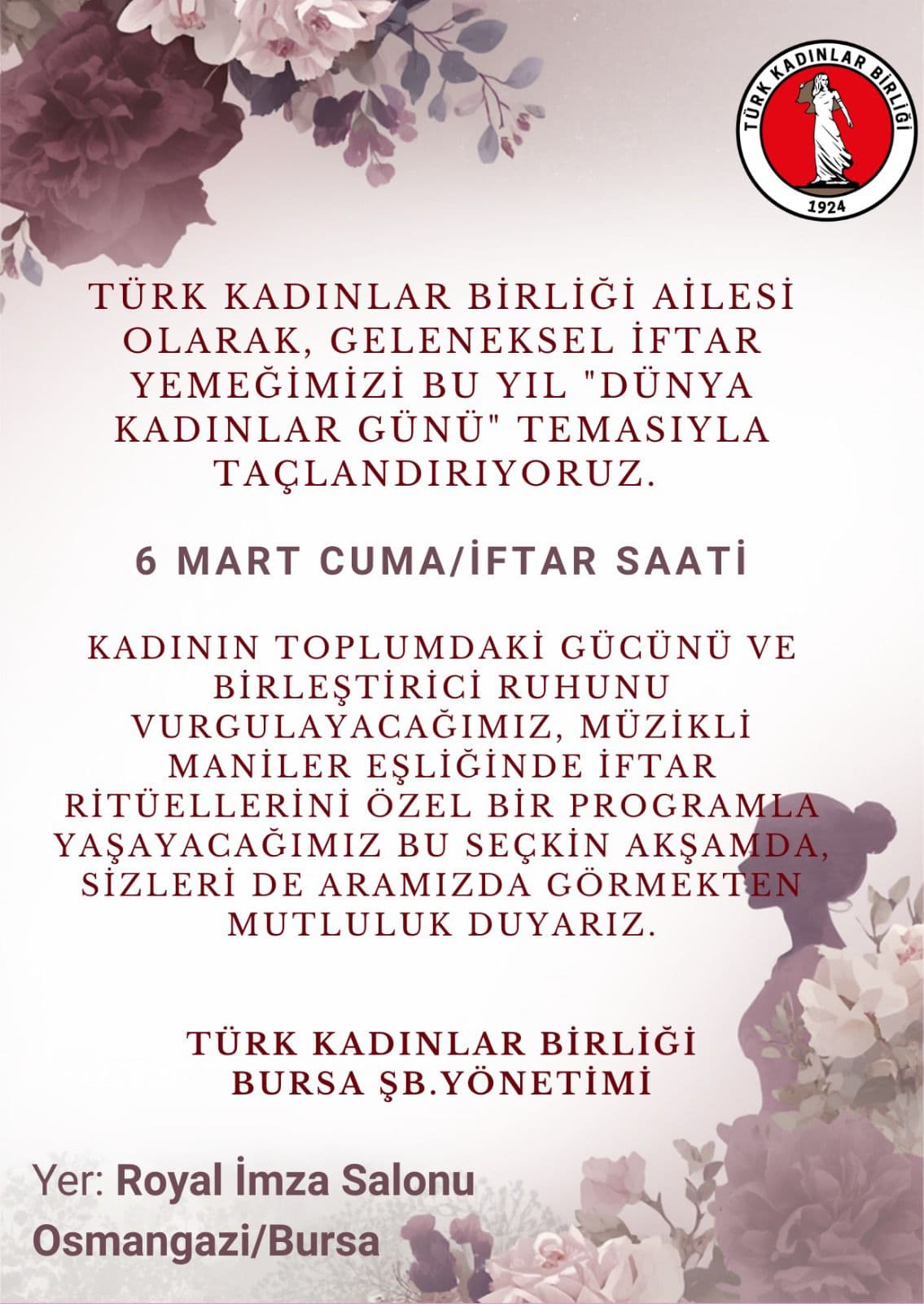 GELENEKSEL İFTAR YEMEĞİ